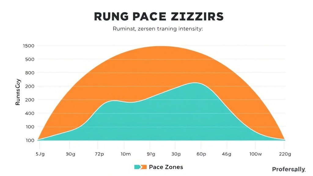훈련 강도에 따른 러닝 페이스 구간을 시각화한 그래프 자료